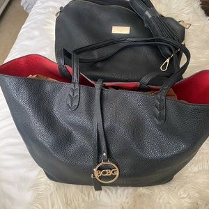 BCBG tote bag and crossbody bag
